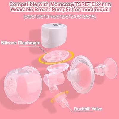 Duckbill Valve & Silicone Diaphragm Compatible with Momcozy (S9/S9 Pro/S12/S12  Pro) Series, Replacement Parts for Wearable Breast Pump, Reduce Nipple  Tunnel Down to Correct Size (4+2) - Yahoo Shopping