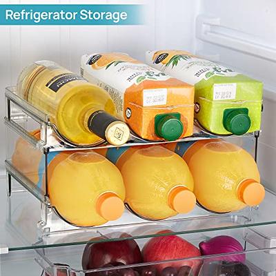 Vtopmart Clear Water Bottle Organizer, 8 Pack Water Bottle Storage Rack  Plastic, Stackable Water Bottle Holder, Cup Organizer for Kitchen Cabinet