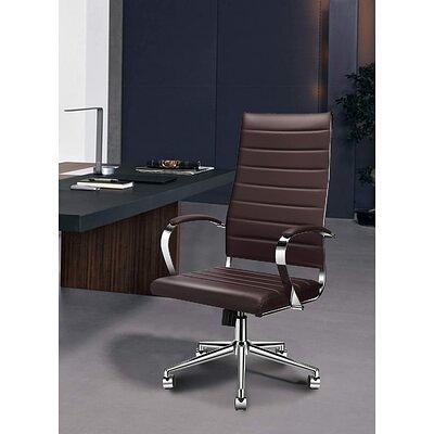 Ergonomic Executive Chair Latitude Run Upholstery Color: Black