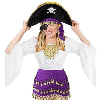 Eurzom 6 Pcs Halloween Gypsy Costume Accessories for Women Belly Dancer  Pirate Costume Renaissance Medieval Cosplay Cloth (Purple,Large) - Yahoo  Shopping