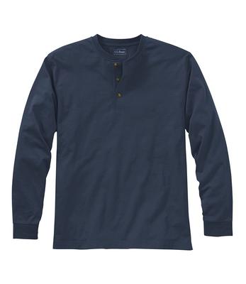 Men's Carefree Non-Shrink Tee, Traditional Fit, Long-Sleeve Henley Navy  Blue XXL, Cotton L.L.Bean - Yahoo Shopping