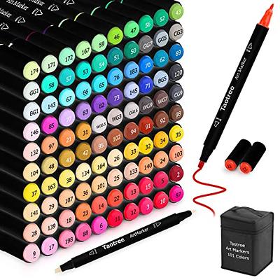 Diuraa 72 Dual Tip Brush Markers Art Markers For Artists,Coloring Pens  Brush Fine Tip Markers For Kids Adult Coloring Books Ca