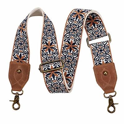 Purse Strap, 2Cowhide Head Wide Shoulder Strap Adjustable Replacement,Retro  Jacquard Embroidery Multi-pattern Crossbody Bag Straps for Handbag,Crossbody  Bags,Shoulder Bags(Blue flower embroidery) - Yahoo Shopping
