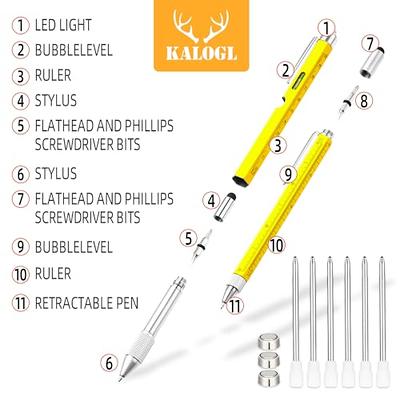  NADRQQE Cool Gifts For Men Woman, 6 IN 1 Multitool Pen For Him  Father Grandpa Husband Boyfriend, Unique Multi Tool Gadget Stocking  Stuffers Gifts From Daughter Wife Son (Yellow) : Tools