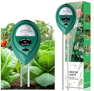 Yaju Soil Tester 3-in-1 Plant Moisture Meter Light And Ph Tester For Home,  Garden, Lawn, Farm, Indoor And Outdoor Use, Promote Plants Healthy Growth(