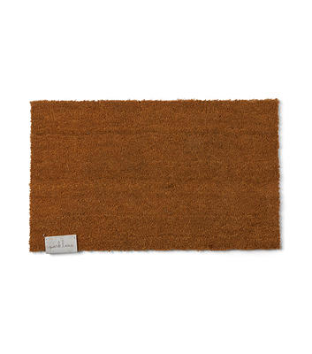 A1 Home Collections Plain Brown/Black Rubber/Coir Outdoor Doormat