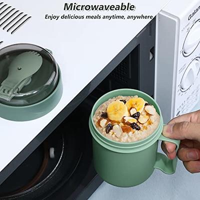 Microwavable Soup Mug with Lid and Scoop Soup to- Go Container Cereal Cup  with Cover for Soups, Noodles, Hot Cereal and More - Yahoo Shopping