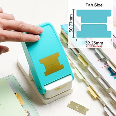 Tab Punch DIY Index Tabs Puncher Tag Punch Paper Punch for Scrapbooking,  Journaling Tabs, Bible Tabs, Book Tabs, Planner Inserts and More Projects  (Cyan) - Yahoo Shopping