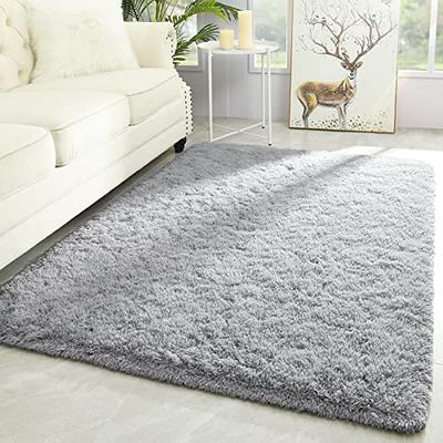 NICETOWN Grey Bathroom Runner Rug, Extra Thick Oversize Bath Mat for  Bathroom, Anti-Slip Soft Plush Chenille Shaggy Extra Long Living Room  Bedroom