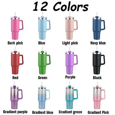 Custom Tumbler - 30 oz Light Purple with Straw