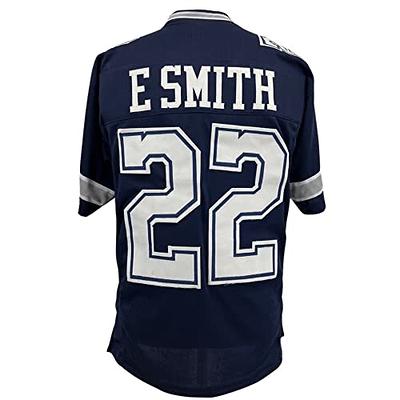 Emmitt Smith Jersey Navy Blue Dallas M-5XL Custom Sewn Stitched (M