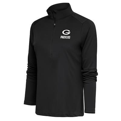 Antigua Apparel / Women's Green Bay Packers Fortune Quarter-Zip Oatmeal  Pullover