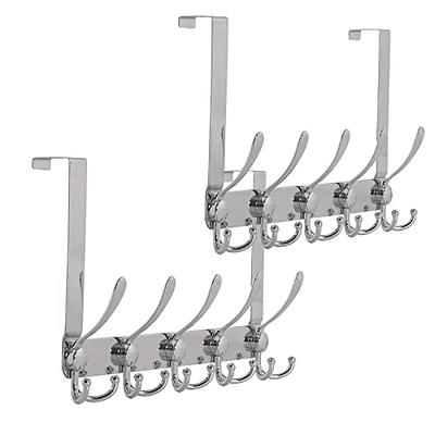 Coat Rack Wall Mounted Black Coat Hooks Adhesive & Screw in