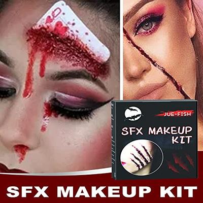 CAHIUYOA Halloween SFX Makeup Kit,Fake Wound Special Effects Makeup  Kit,Scars Wax,Fake Blood Gel,Fake Blood Spray,Spatula, Stipple Sponge,Scar  Water - Yahoo Shopping