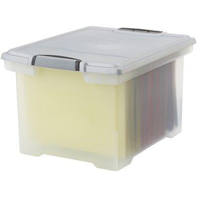 Clear Medium Locking Storage Bins with Lids