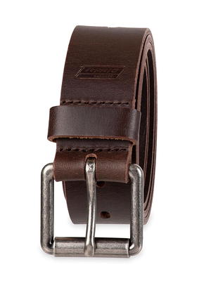 Genuine Dickies Men's Two-In-One Reversible Black to Brown Double Stitch  Belt With Big & Tall Sizes