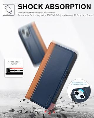 OCASE Compatible with iPhone 13 Wallet Case, PU Leather Flip Folio Case  with Card Holders RFID Blocking Kickstand [Shockproof TPU Inner Shell]  Phone