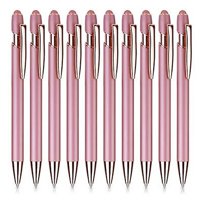 Rose Gold Desk Accessories for Women. 10-Piece Stationery