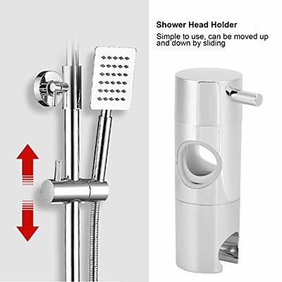 18-25mm Adjustable Shower Head Holder For Slide Bar Bathroom Accessories  Rail Head Bracket Holder Degree Rotation Sprayer Holder