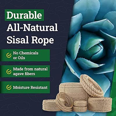 SGT KNOTS Twisted Sisal Rope for Cat Tree Replacement Parts - Sisal Twine  Natural Rope and Thick