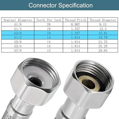 uxcell Stainless Steel Compression Tube Fitting 1/8NPT Male x 3 Tube OD