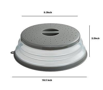 Microwave Splatter Silicone Cover Collapsible Steamer, Vented