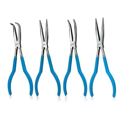 LEONTOOL 6 PCS Jewelry Pliers Set, Mini Pliers Set with Case Includs Needle  Long Bent Nose Plier, Diagonal Linesman Pliers, End Nippers, Jewelry