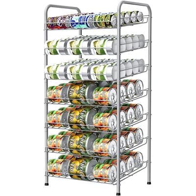 MOOACE Can Rack Organizer, 2 in 1 Can Storage Dispenser for 72