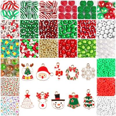 Kalolary 2510PCS Christmas Beads Charms for Jewelry Making, Snowman Santa  Elk Enamel Charms Christmas Acrylic Spacer Beads Red Green Christmas  Polymer Clay Beads for Xmas Earrings Necklace DIY Crafts - Yahoo Shopping