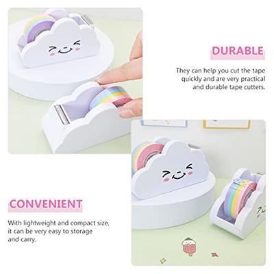 STOBOK Desktop Tape Dispenser, Creative Cloud Tape Dispenser Roll Holder  Cutter Washi Tape Dispenser with Rainbow Tape for Kids School Office  Stationery Supplies - Yahoo Shopping