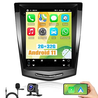 Android 13 Double Din Vertical Car Stereo with Wireless/Wired Apple Carplay  & Android Auto 9.7 Touch Screen Head Unit Radio 2GB RAM+32GB ROM/SWC/GPS