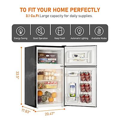 Lowest Price: Frestec 3.1 CU' Mini Refrigerator, Compact  Refrigerator, Small Refrigerator with Freezer