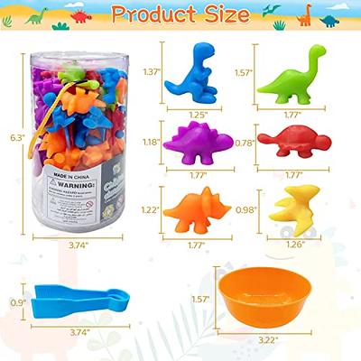Counting Dinosaurs Matching Game Color Sorting Toys with Sorting