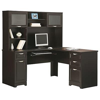 Realspace Magellan 59 W L Shape Corner Desk Espresso - Office Depot