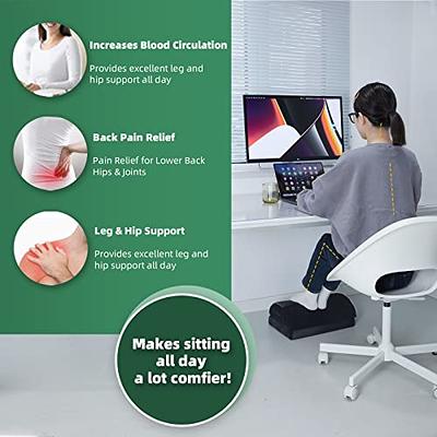 Foot Rest for Under Desk at Work, Footrest with Warm Feet Pocket,  Adjustable Desk Footrest for Office Chair & Gaming Chair,Ergonomic Footrest  Pillow