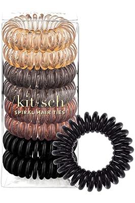 Elastic Plastic Coil Hair Ties Set For Women Coil Spiral Ties For