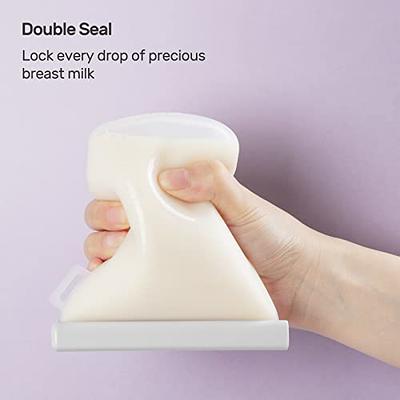 Momcozy Silicone Milk Storage Bags, Reusable Breastmilk Bags for  Breastfeeding, 8.5oz/250ml 5Pcs 