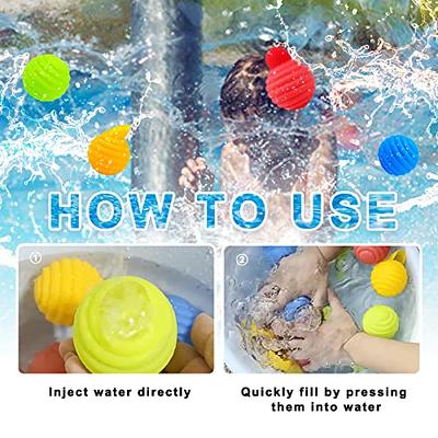  98K Reusable Water Bomb Balloons, Latex-Free Silicone Water  Splash Ball with Mesh Bag, Self-Sealing Water Bomb for Kids Adults Outdoor  Activities Water Games Toys Summer Fun Party Supplies (12Pcs) : Toys