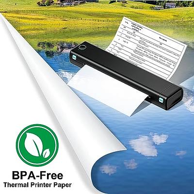  Thermal Printer Paper 8.5 x 11 US Letter Size Paper -  Multipurpose Office White Paper - 100 sheets, Compatible with M08F, MT800Q,  MT800 and Other Letter Portable Printers : Office Products