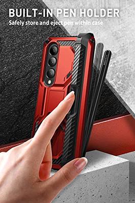 i-Blason Cosmo Series Case for Samsung Galaxy Z Fold 4 Case with Pen Holder 5G (2022), Slim Stylish Protective Bumper Case with Built-in Screen