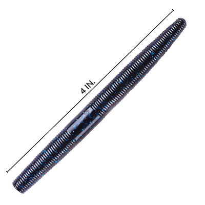 YUM Dinger Soft Plastic Worm 4 Black Blue Flake 8 Count - Yahoo