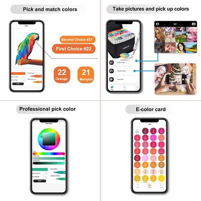  YHC 120 Colors Alcohol Markers for Artists, Free APP