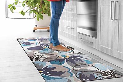 Rugshop Modern Large Floral Anti Fatigue Standing Mat 18 x 47