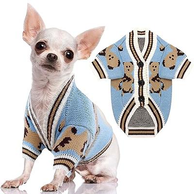  Dog Sweater Dog Pullover Shirt Pet Autumn Winter Warm Clothes  Dog Overalls Cat Clothes Apparel Puppy Striped Sweater Coat Puppy Pajamas  Outfits Dog Sweatshirt Holiday Costumes Grey S : Pet