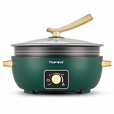 Topwit Shabu Shabu Pot 5L with Adjustable Power Control, Removable