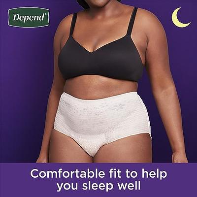 Depend Night Defense Adult Incontinence Underwear for Women, Disposable,  Overnight, Small, Blush, 16 Count, Packaging May Vary - Yahoo Shopping