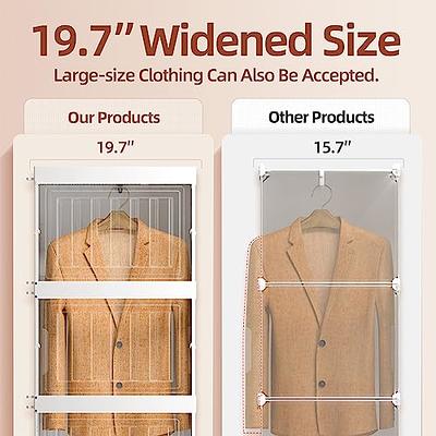 12-Cube Portable Closet, Plastic Wardrobe with Doors & 2 Hangers