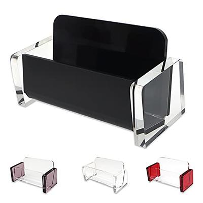 Realspace Black Acrylic Business Card Holder - Office Depot