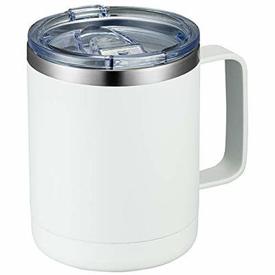 Double Layer Anti-scalding Stainless Steel Cups Plastic Handle Coffee Milk  Mug Tea Drinks Water Cup