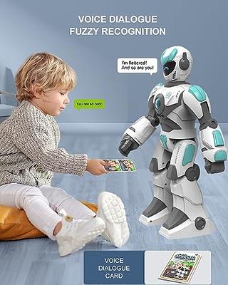 LEXIBOOK - Powerman Master Interactive Toy Robot That Reads in The Mind Toy  for Kids Dancing Plays Music Animal Quiz STEM Programmable Remote Control